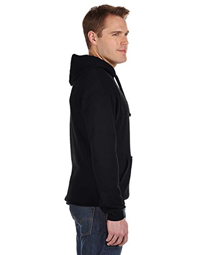 J. America Men's Tailgate Hoodie Sweatshirt, Black, Large3