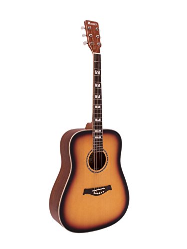 Dimavery Chitarra Acustica Western STW-40 elettrificata Dreadnought Sunburst