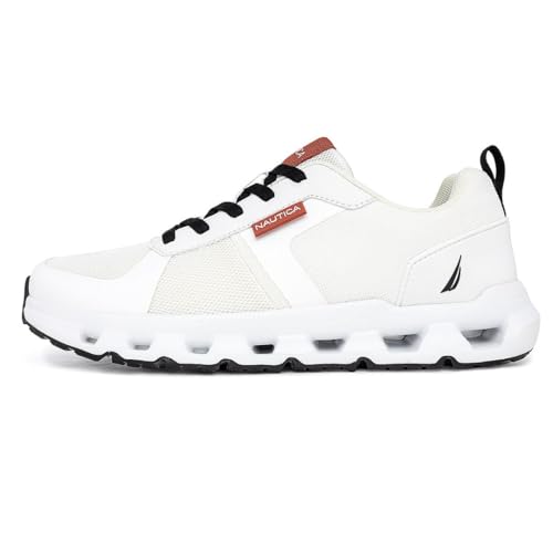 Image of Nautica Mens Running Sneakers Sport Fashion Lace-Up Athletic Soft Shoes for Gym Tennis Men - Cushioned, Breathable, Lightweight & Comfortable
