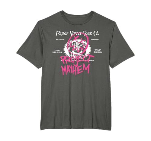 Fight Club 1999 Movie Official Tyler Durden Project Mayhem T-Shirt