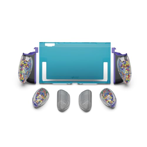 Savage Raven by Skull & Co. FissionGrip: Dockable Split Protective Case for Nintendo Switch 2 (2025) Slim PC Shell with Detachable Grip Cover - Color Block Limited Edition