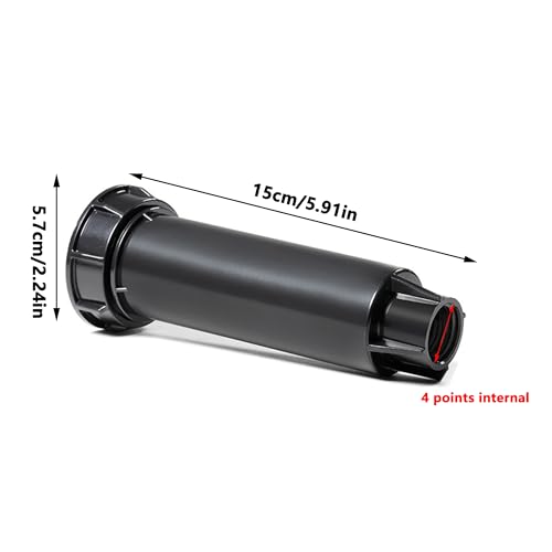 SEABABOO Telescopic Sprinkler Head 360° Range 3-6 M Lawn Sprinkler Retractable Sprinkler for Irrigation G1/2 Unprofessional for Watering for Gardens Lawns Planting Beds - Image 2