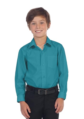 Image of Gioberti Boys Long Sleeve Solid Dress Shirt
