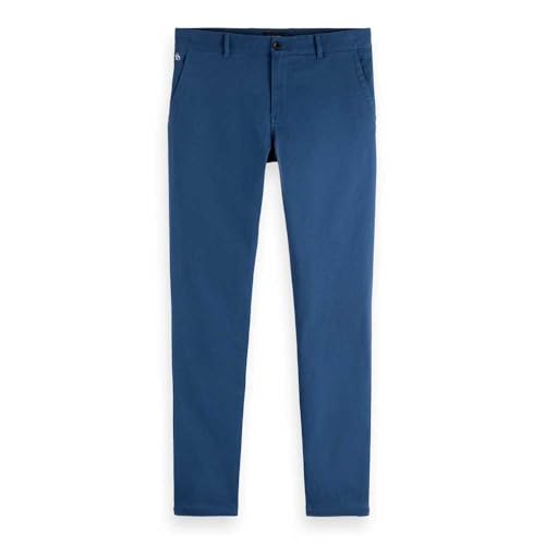 Scotch & Soda Mott Chino, Pantaloni, Uomo, Atlantic Blue, 32W / 32L