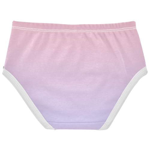 Joisal Blush Pink Lavender Blue Gradient Girls Underwear Toddlers 2t Cotton Girl Panties Cute Fun Print Briefs Kids Undies2