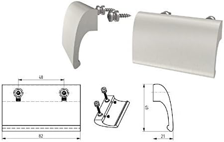 Aluminium balcony door pull handle