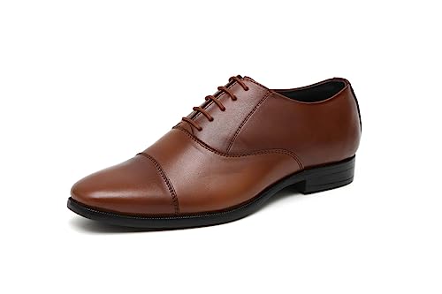Image of Men's Genuine Leather Lace Up Oxford Formal Shoes