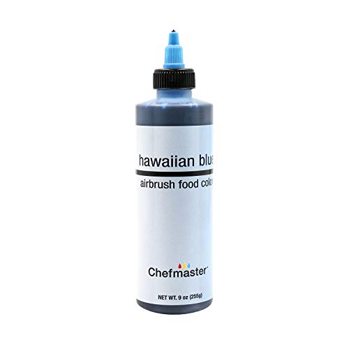 Chefmaster Airbrush Spray Food Color, 9-Ounce, Hawaiian Blue,751704 3186
