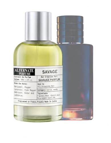 Image of Alternate perfume Savage Long Lasting 50ml Perfume For Man |Strong& long Lasting with 30% Oil Concentration| Spicy Fresh Woody| Fragrance From France | Made In India|