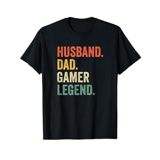 Mens Gamer Dad Funny Husband Dad Video Game Legend Father's Day T-Shirt