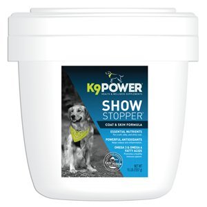K9-Power Show Stopper Dog Coat and Skin Formula Improve Your Dog's Appearance (15 lb Container)