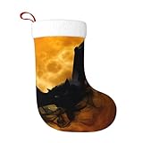 Matériau du produit : ces chaussettes décoratives de Noël imprimées chauve-souris d'Halloween YUGTAEE sont fabriquées en tissu peluche, léger et durable, pas facile à endommager, et sont très adaptées pour une utilisation en festival