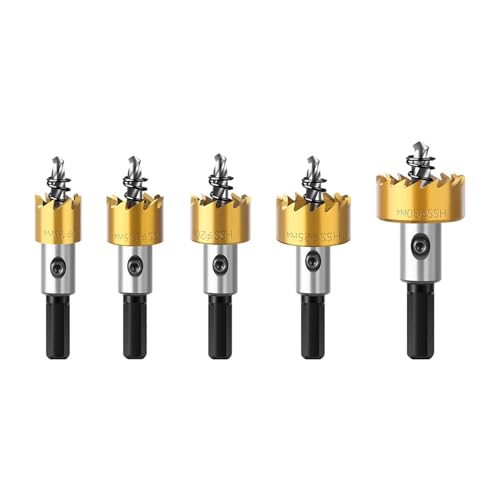 Set de 5 brocas para metal con punta de carburo Hilitand miniatura 1