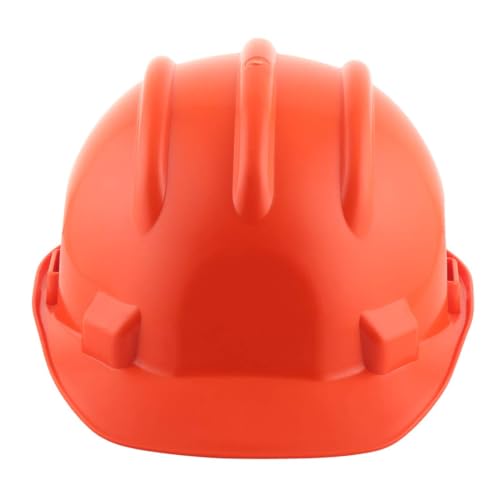 Image of KARAM PN521 Safety Helmet for Men Construction Helmet | Ratchet Type Adjustment with Adjustable Chin Strap | Work Helmet with Side Slot for Attachment | is:2925:1984 Certified | Orange | Pack of 5