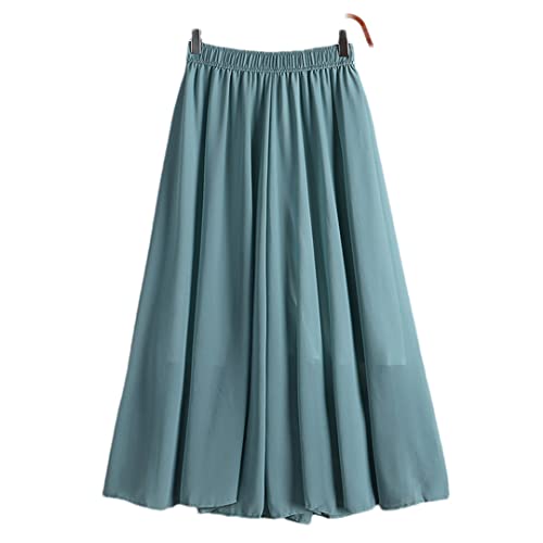 Jupe d'été plissée fluide avec taille élastique pour un ajustement parfait