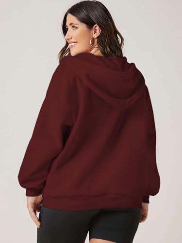 Image of FUNKY MONKEY Plus Size Loose FIT Womens Zip UP Hoodie Sizes Till 5XL