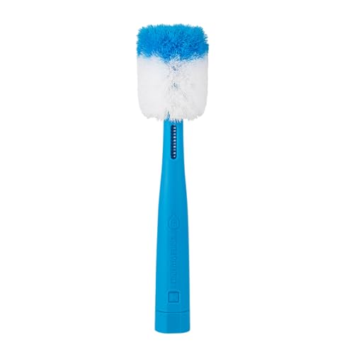 Image of ThermoFlask 2-in-1 Bottle Cleaning Brush - Durable Bottle Accessory - Long Handle - Includes Straw Brush - Lightweight with Easy-Grip Handle - Blue
