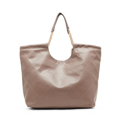 Anne Klein Medium Stitched Quilted Tote with Chain Strap2