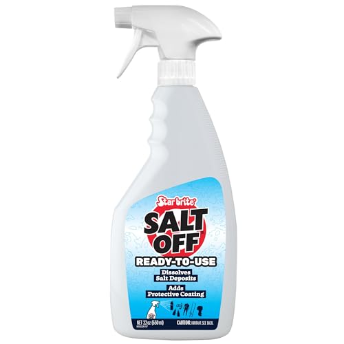 STAR BRITE Salt Off Spray - Ready-To-Use Salt Remover Wash for Boats, Vehicles, Trailers and Fishing Gear - 22 Ounce Spray