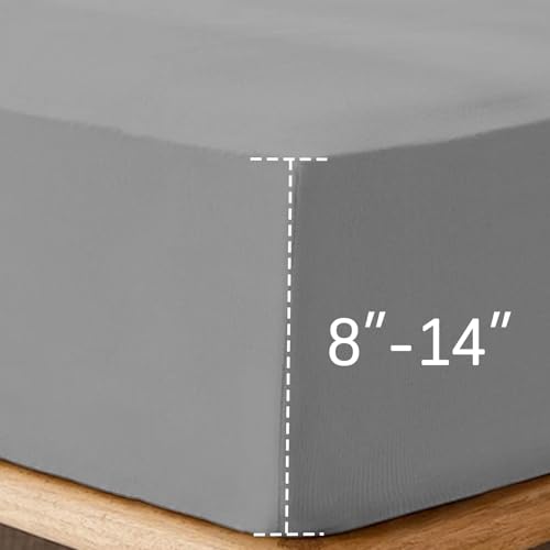 Biloban 2 Pack Hospital Bed Sheets Fitted, 36’’×84’’×14’’ Hospital Bed Sheet Fit for Home & Hospital Care Beds, Shrinkage & Stain Resistant RV Twin Sheets for RV Twin/Bunk Mattress - Thumbnail 3