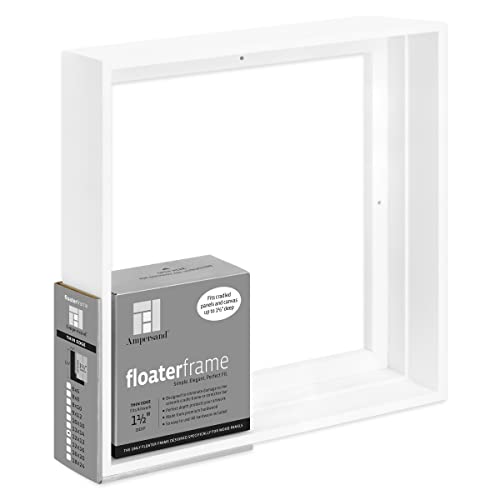 Ampersand Float Frame 1.5In Thin 12X12 White