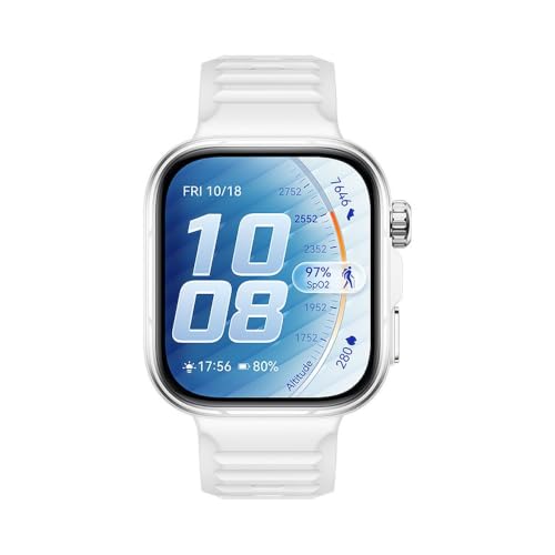Huawei Montre Intelligente Watch FIT 5 Pro, écran en Verre Saphir de 1,92", Tracker de Fitness, GPS, ECG, SpO2, Surveillance de la santé du Sommeil, NFC Pay, jusqu'à 10 Jours d'autonomie, Android et