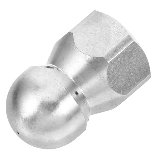 OFFSCH Small Stainless Steel Sewer Nozzle Durable Jet Nozzle for Drain Cleaning and Compatible with Drain Pipes for Home Washer Use
