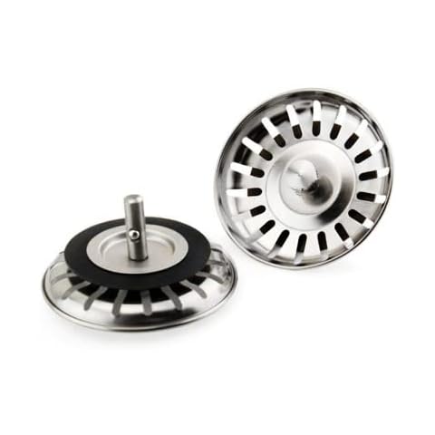 Sink Strainer,2 Pack Kitchen Universal Sink Strainer Stainless Steel Sink Plug, Diameter 78mm Cover