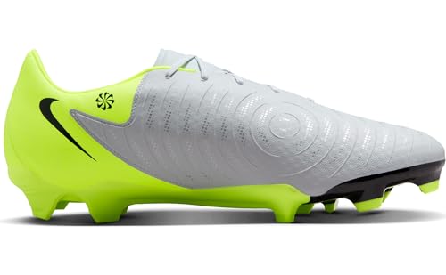 Nike Phantom Gx Academy DF FG/MG, Tenis para Hombre, Plateado/Negro/Verde Fluorescente, 45 EU - imagen 11