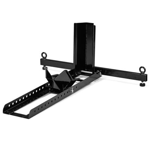 MOTOOS Motorcycle Wheel Chock Stand 1800 lb Heavy Duty Adjustable Front Tire Chock for 1522 in Wheels 35 in Tire Width Self-Locking Upright Wheel Stand for Trailer Truck & Garage