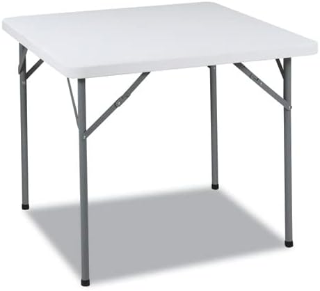 Iceberg65253 IndestrucTable Classic Folding Card Table, 34" Square, Platinum Granite