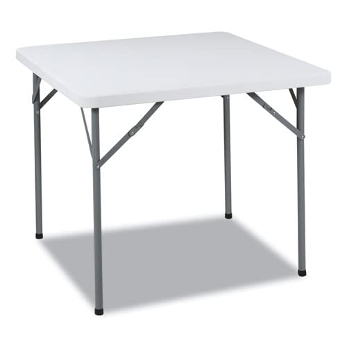 Iceberg65253 IndestrucTable Classic Folding Card Table, 34" Square, Platinum Granite
