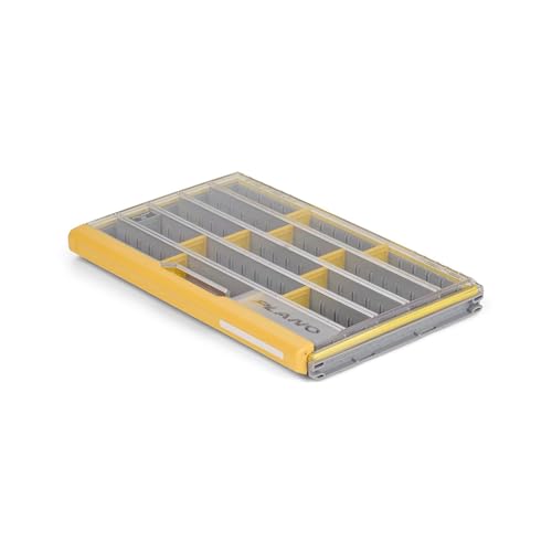 PLANO Unisex-Erwachsene Edge Professional 3700 Dünne Geräteaufbewahrung Aufbewahrung von Angelzubehör, Transparent/Gelb, Th, Th