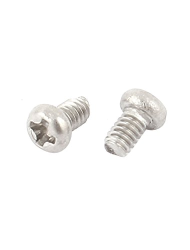 Image of uxcell M2 x 3mm 304 Stainless Steel Cross Head Phillips Pan Head Screws Bolt 60pcs