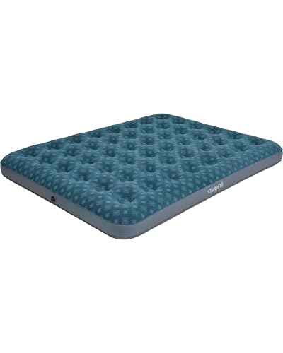 AVENLI Colchón hinchable para camping para 2 personas, 203 x 152 x 22 cm, colchón hinchable para invitados, superficie de descanso suave con superficie flocada, cama de viaje para camping y hogar