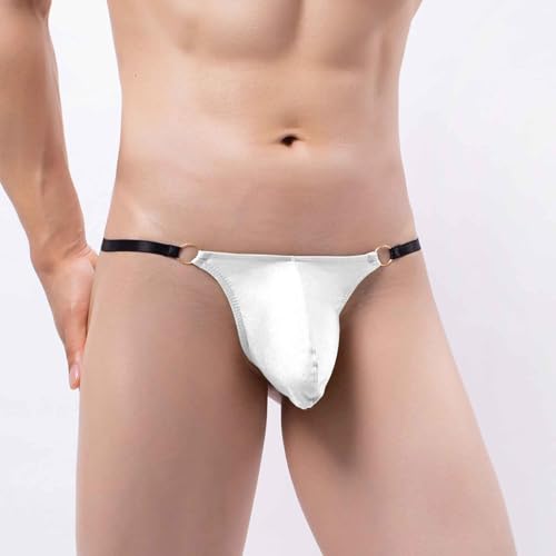 Thong for Mens Sexy Low Rise Seamless Bulge Pouch Tie Knot Wireless Panties Briefs Bikini Man 2025 Trendy3