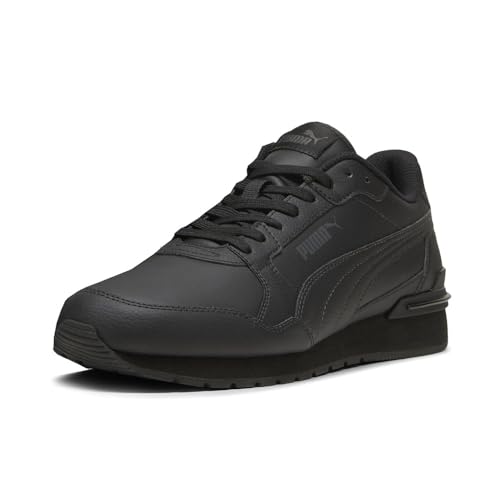 PUMA Mens St Runner V4 Leather Lace Up Sneakers Shoes Casual - Black - Size 11 M2