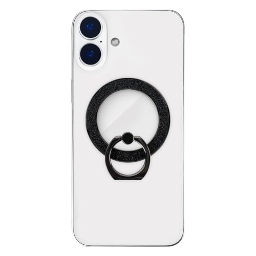 AAUXX iRing Mag Glitter �X�}�z�����O MagSafe�Ή� �A�C�����O �l�I�W������ �X�}�z�X�^���h UMS-IR18MG (�u���b�N)