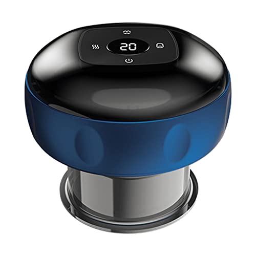 ChuYiElegance Masajeador Eléctrico con Carga Tipo C, 12 Niveles de Intensidad, Función de, Multifuncional, Fácil de Usar para Masajear Los Músculos D, Azul