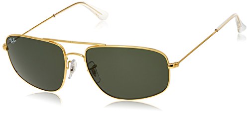 Ray-Ban UV protected Rectangular Unisex Sunglasses (0RB3098I|58 mm|Green) Ray-Ban UV protected Rectangular Unisex Sunglasses (0RB3098I|58 mm|Green)