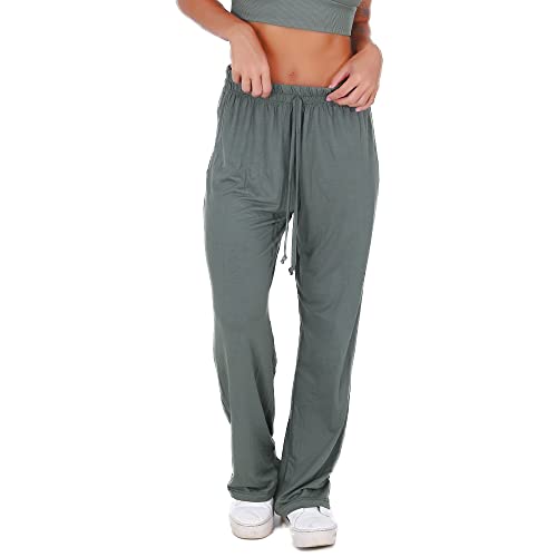 KIT 2 CALÇA YOGA DE VISCOSE (as2, alpha, s, regular, regular, Preto/Verde Militar)