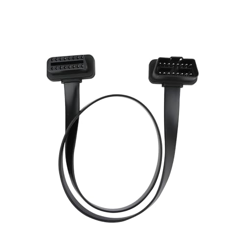 Extension OBD2 16 pines cable alargador OBDII escáner coche 60cm 2 unidades