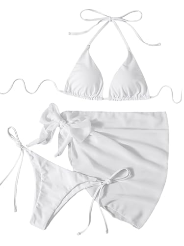 Bikini 3 pièces avec jupe pour vos vacances d'été à la plage