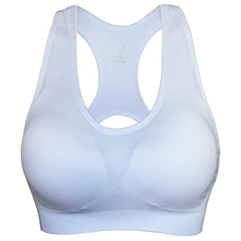 Cabales KINYAOYAO Women's Plus Size High Impact Seamless Racerback Padded Bra Yoga Bra 6X Cover