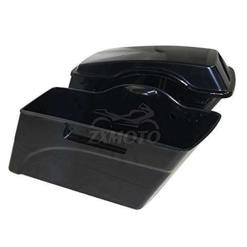 Alforjas duras de ABS sin pintar con tapas para modelos Touring Street Glide Electra Glide 1994-2013, izquierda y derecha miniatura 3