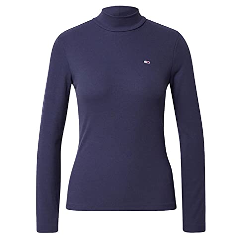 Tommy Hilfiger Jeans Rib Mock Neck Shirt Damen