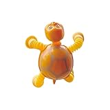 Lernspielzeug - Saugnapf | Pop Tube Tiere | 4-Pack Ausziehbare Schildkröten Fidget Toys für Motorik Entwicklung Sensorische Stimulation Spielspaß Ohne Tablet Smartphone Mädchen Farbsortiert