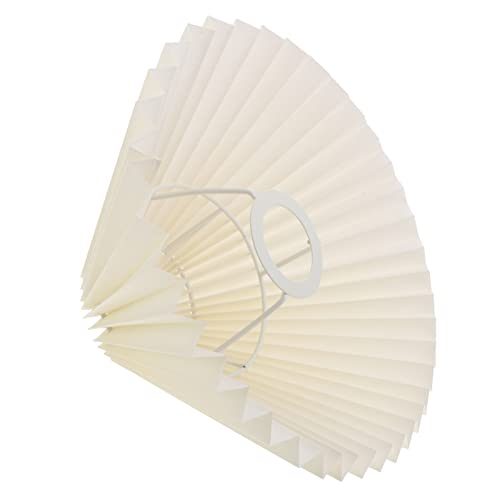 Beaupretty Mushroom Decor Pleated Lamp Shade European Style Lamp Shade Cover Cloth Light Shade For Table Lamp Chandelier Decorations Light Yellow Home Decor #TOP13