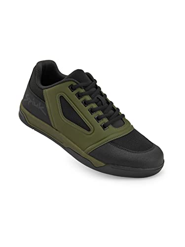 Spiuk Roots Zapatilla, Adultos Unisex, Negro Mate/Khaki, 47 EU
