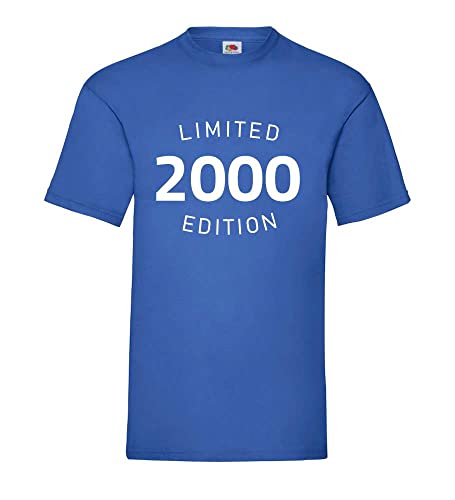 T-shirt pour homme bleu roi grande taille XXXL coton mode